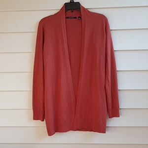 Cyrus Women's Open Front Cardigan - Warm Terracotta NWOT SIZE (SMALL)